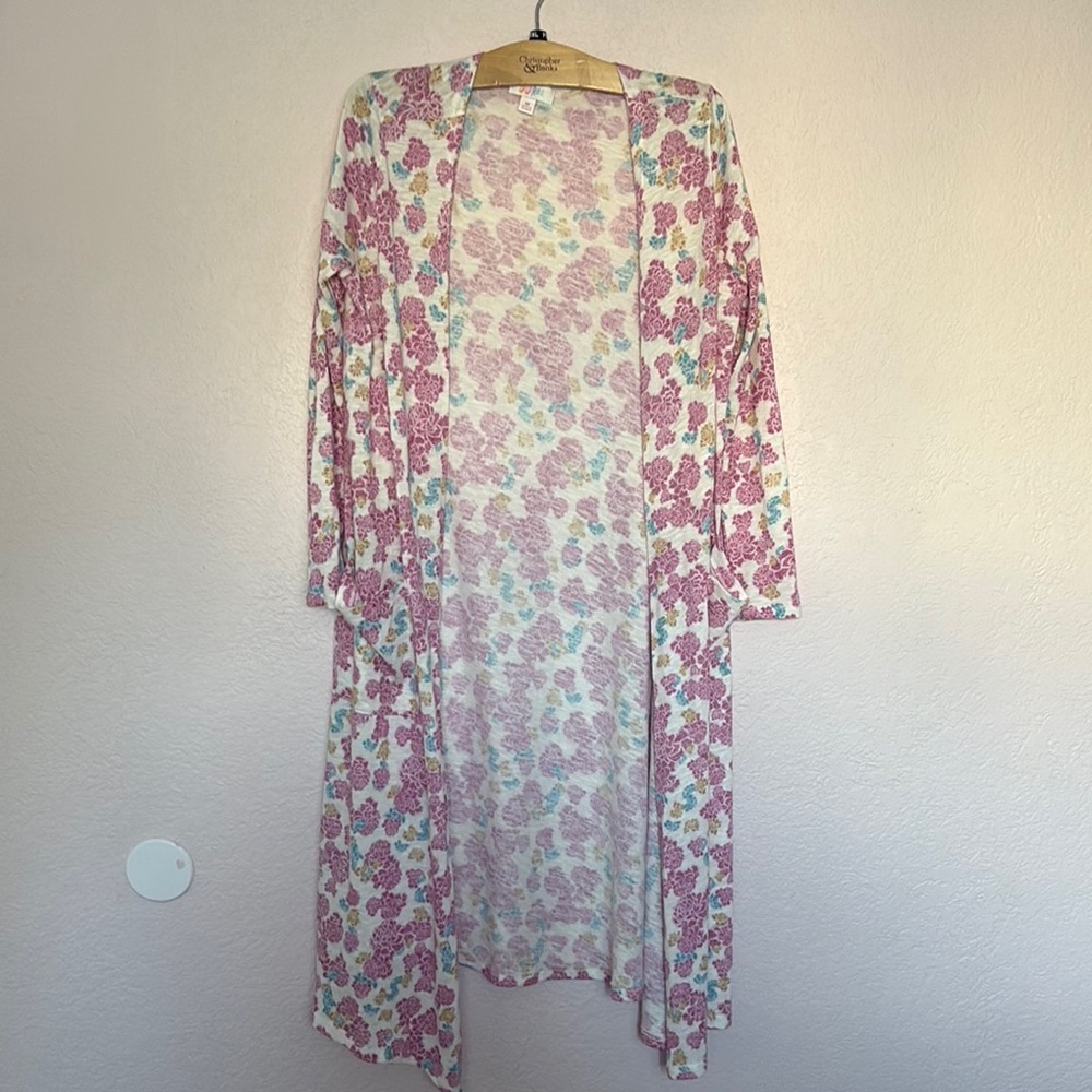 Floral Long Cardigan